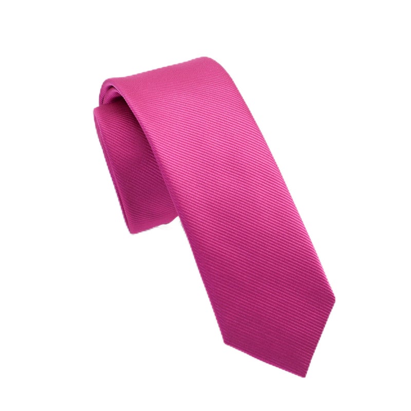 fortunatever Mens Solid Color Tie,Slim&Formal Necktie With Multiple Colors(2.36''&3.35'') (Magenta Red, 3.35'' Width) - Image 1
